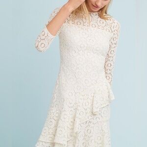 Shoshanna white lace dress size 4